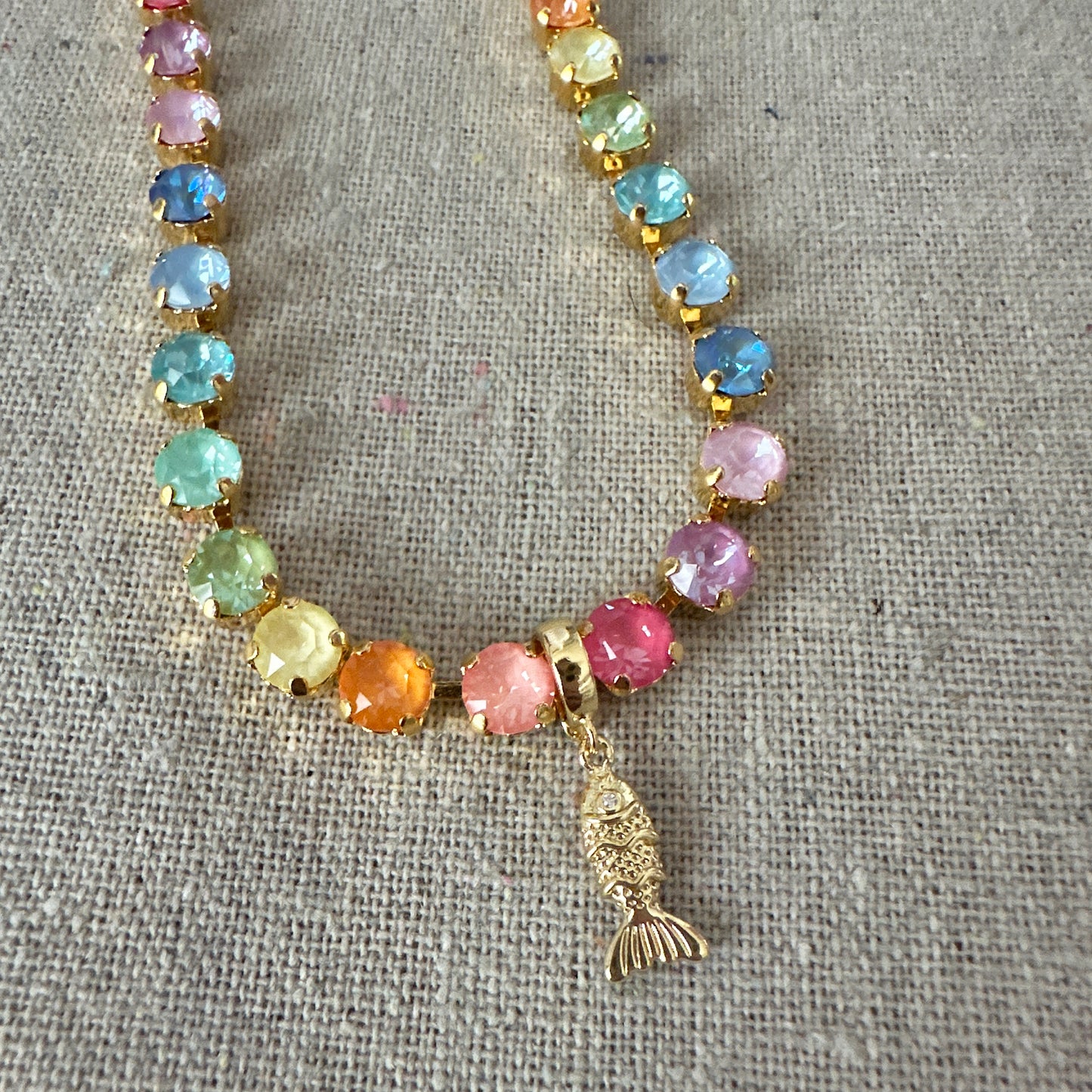 Sunlit Tides Petite Tennis Collar Necklace
