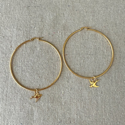 Swooping Swallows Large Hoops