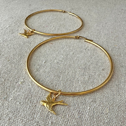 Swooping Swallows Large Hoops