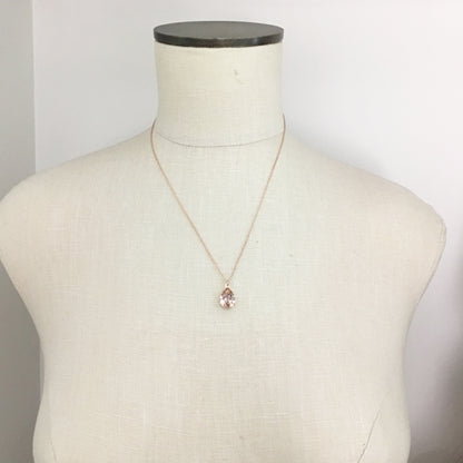 Pear Beaded Satellite Necklace