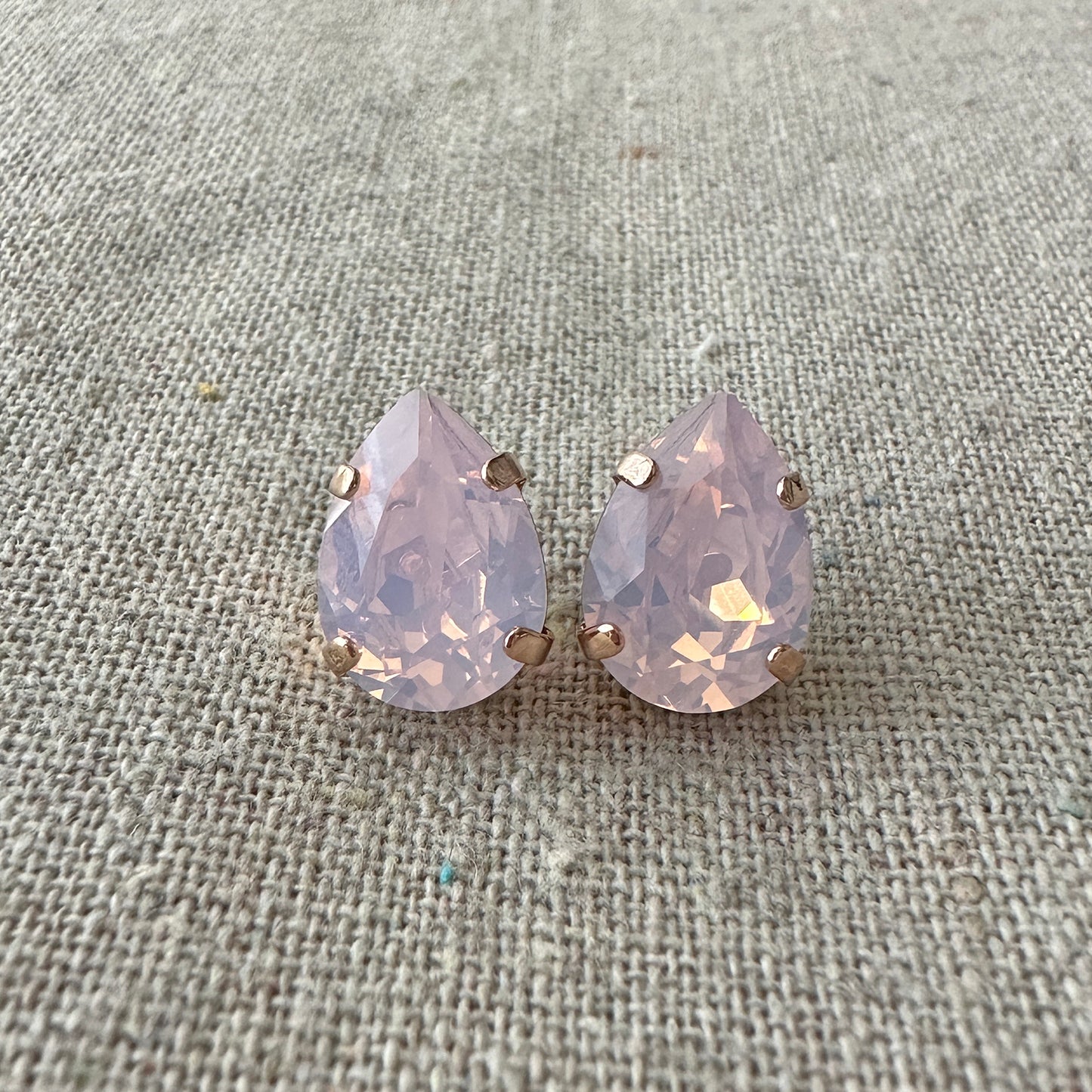 Pear Post Earrings