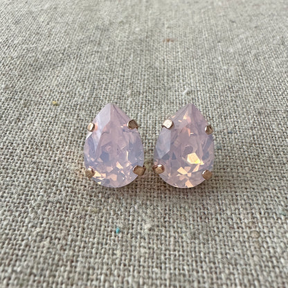 Pear Post Earrings