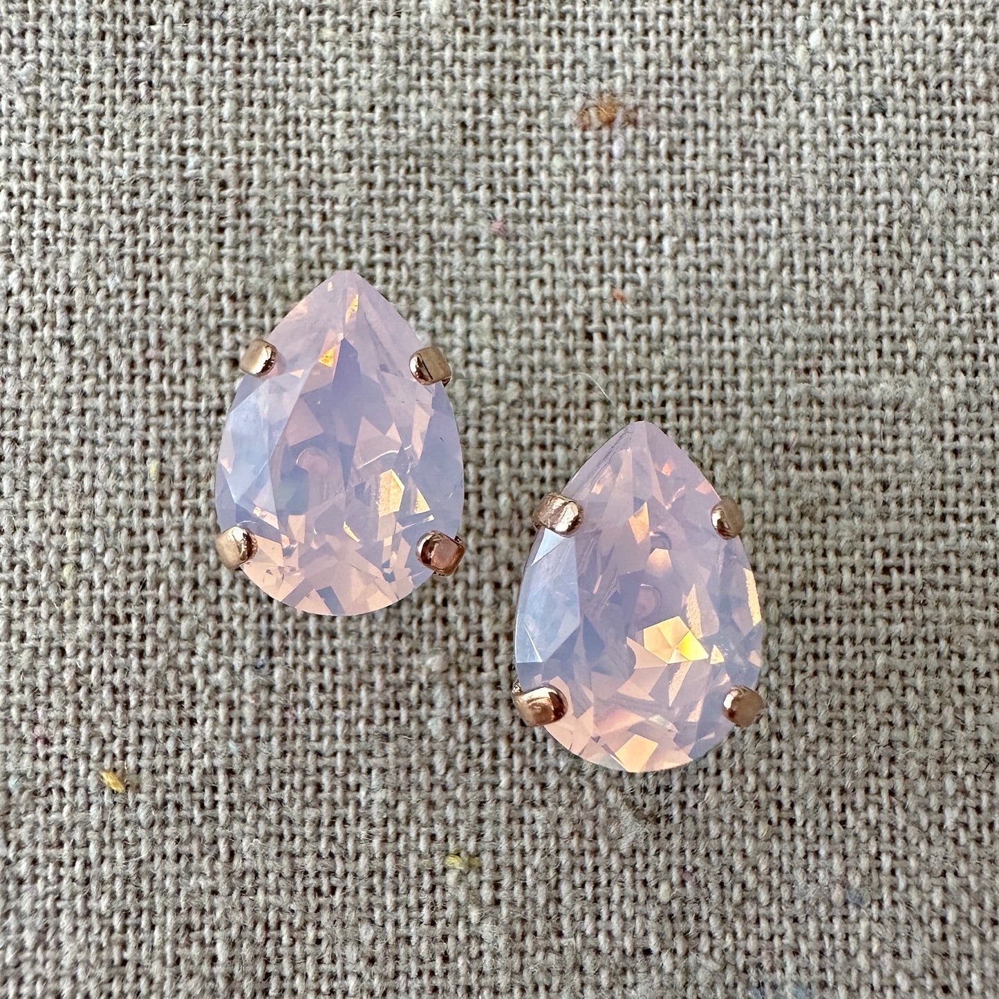 Pear Post Earrings