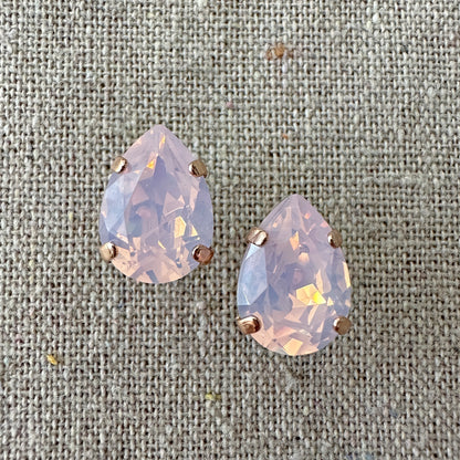 Pear Post Earrings