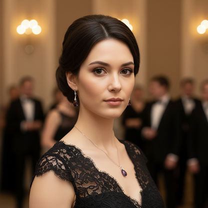 Deco Teardrop Set • Earrings & Necklace