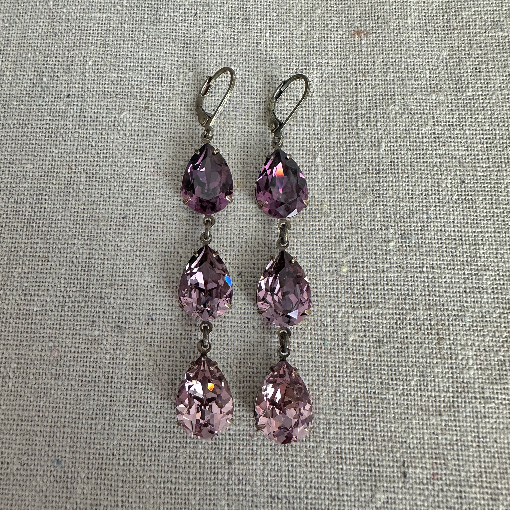 Amethyst trapyche popular earrings