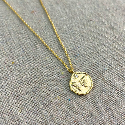 Wild Wonders Wax Seal Insect Necklace • Butterfly or Dragonfly