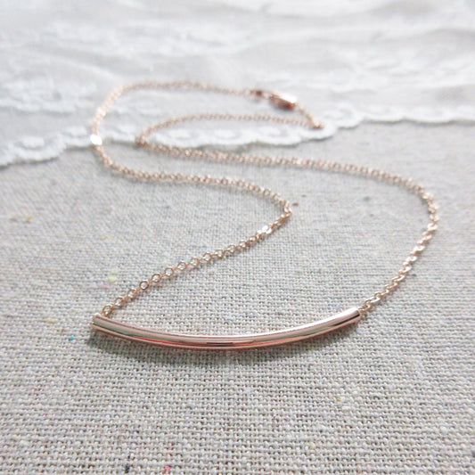 Arch Rose Gold Necklace