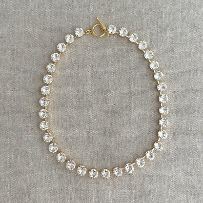 Diamante Collar Toggle Necklace • 8mm