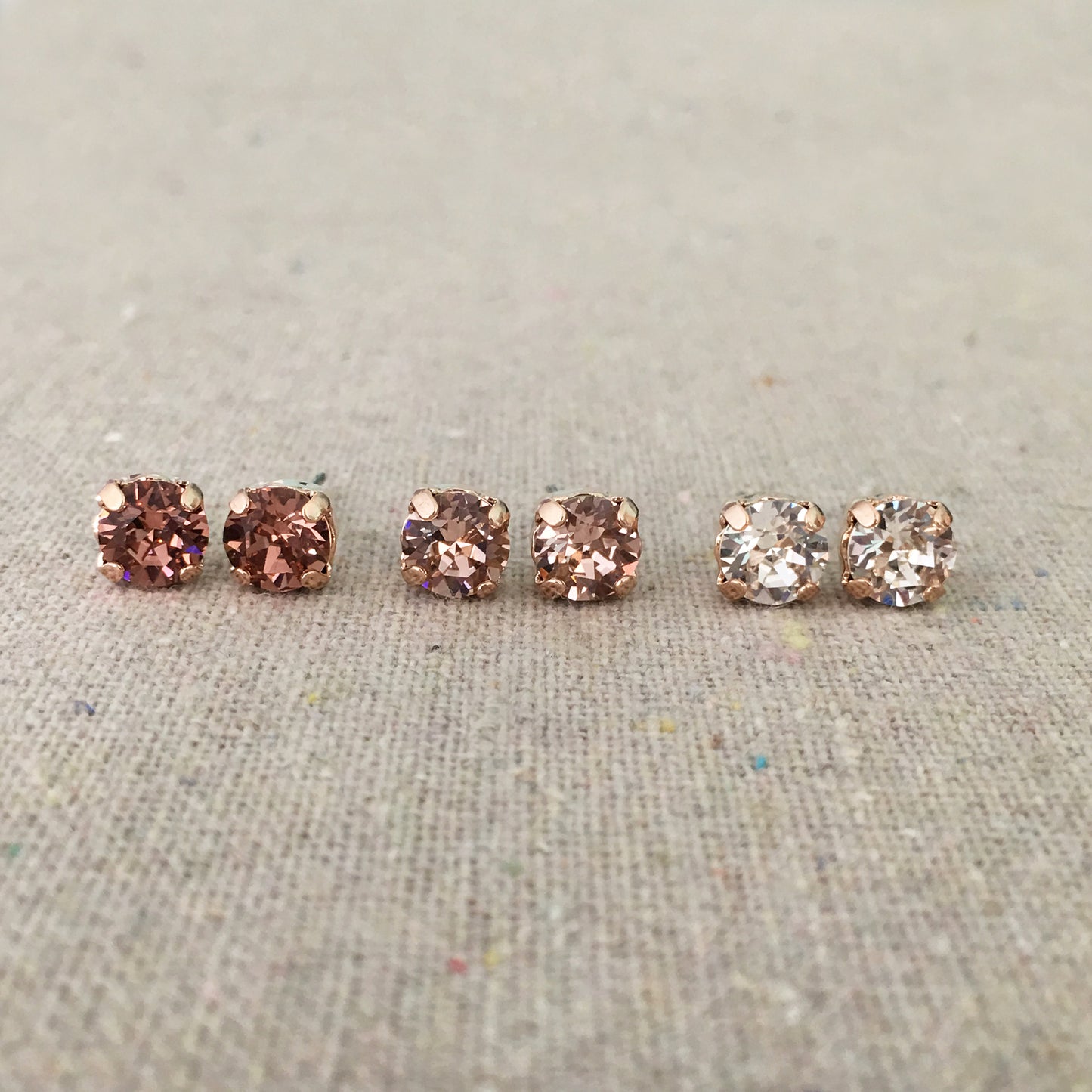 Diamante Post Earrings • 6mm