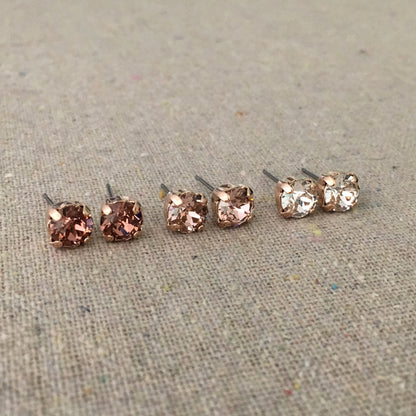 Diamante Post Earrings • 6mm
