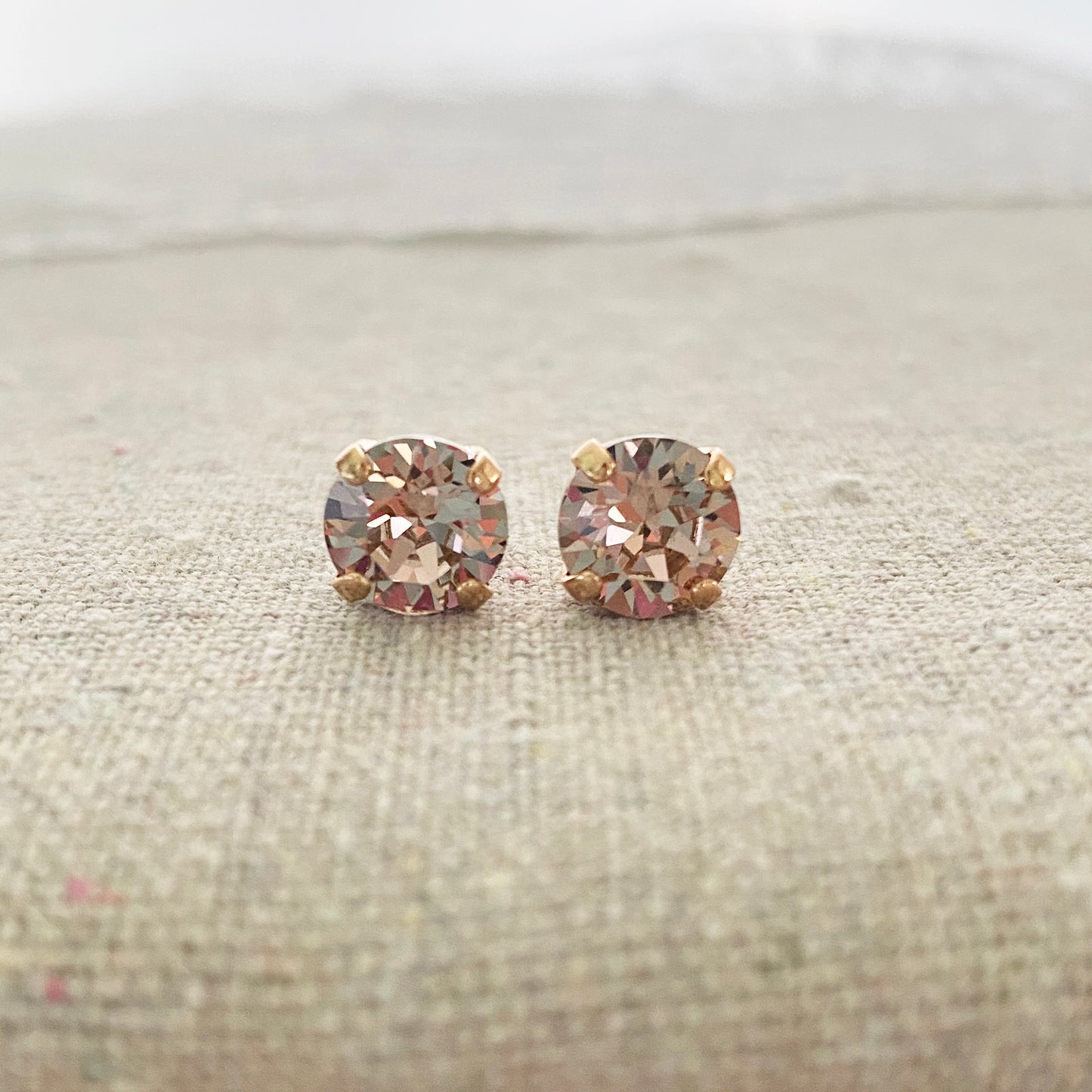 Diamante Post Earrings • 8mm