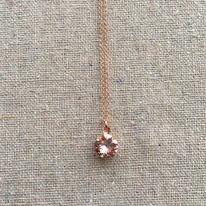 Diamante Solitaire Necklace