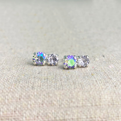 Diamante Double Bubble Post Earrings