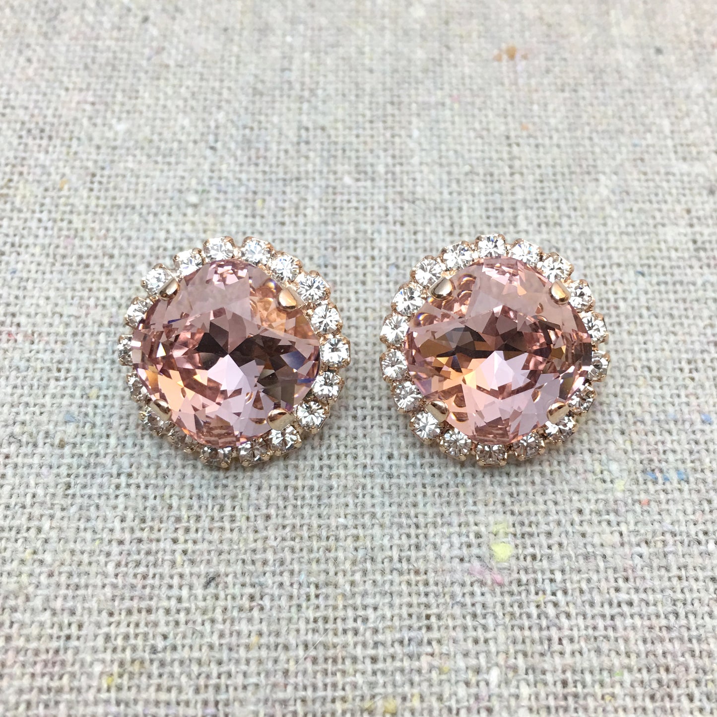 Large Cushion Luxe Post Earrings
