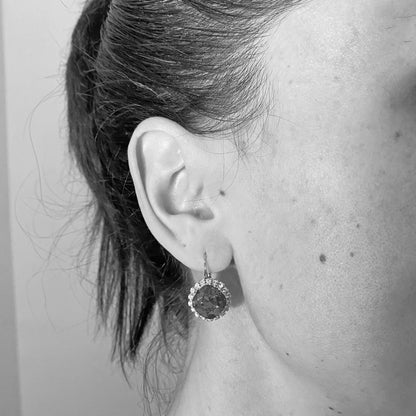 Large Cushion Luxe Leverback Earrings