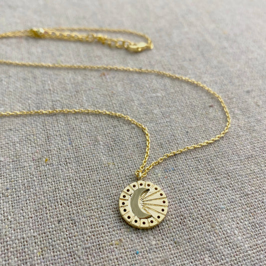 Emerging Moon Necklace