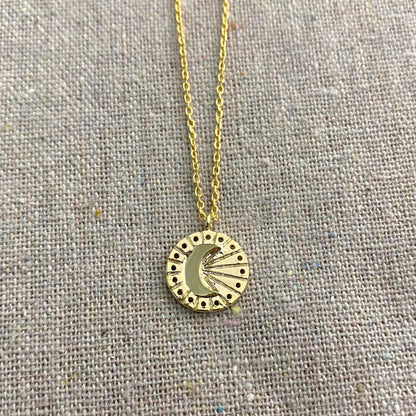 Emerging Moon Necklace