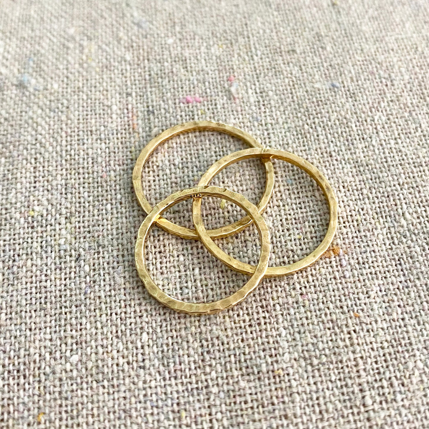 Hammered Stacking Ring • Bronze • Standard or Midi