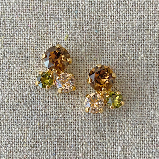 Mini Bubble Cluster Post Earrings