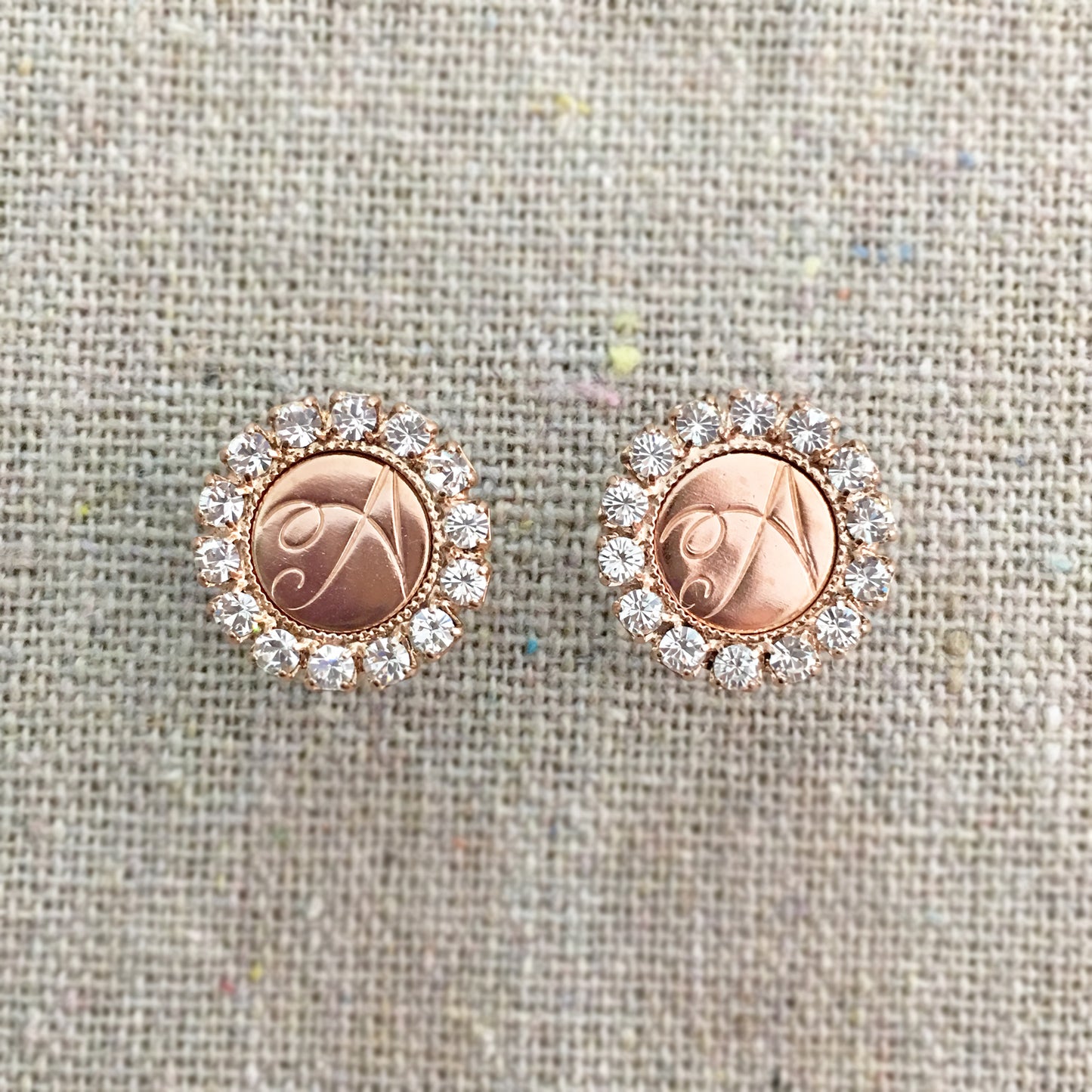Monogram Luxe Post Earrings