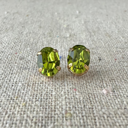 Tiny Oval Post Earrings