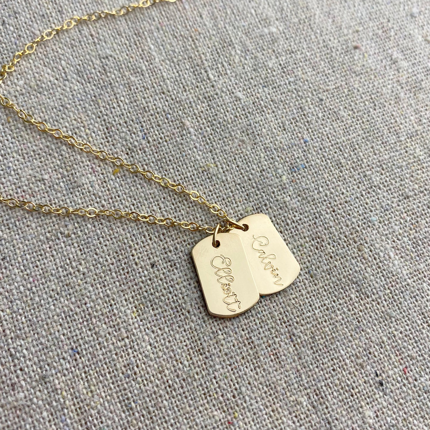 Mini Dog Tag Necklace