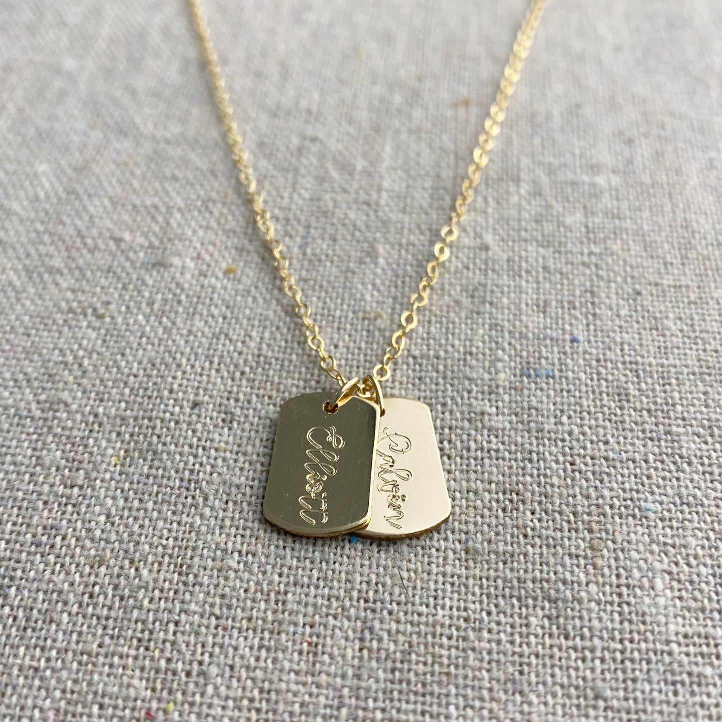 Mini Dog Tag Necklace