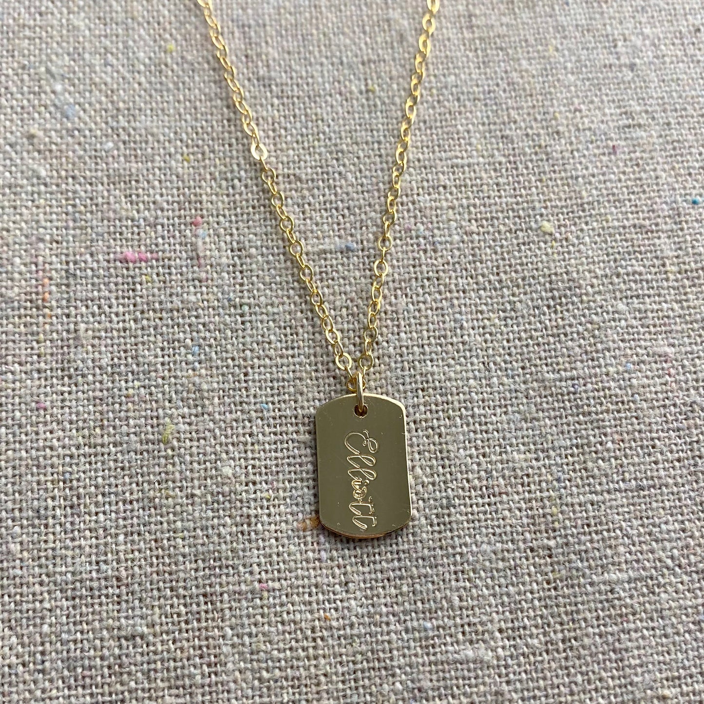 Mini Dog Tag Necklace