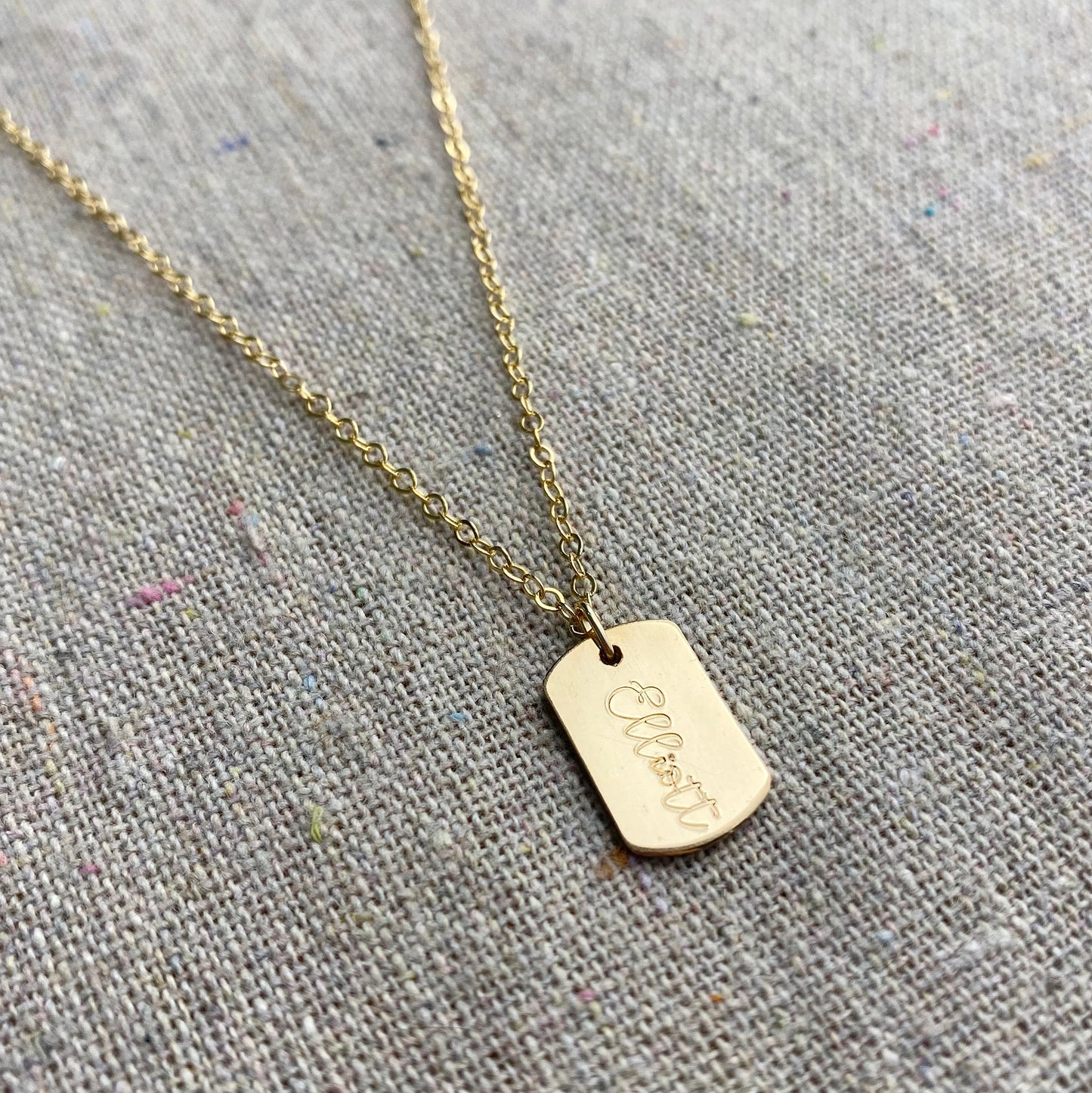 Mini Dog Tag Necklace