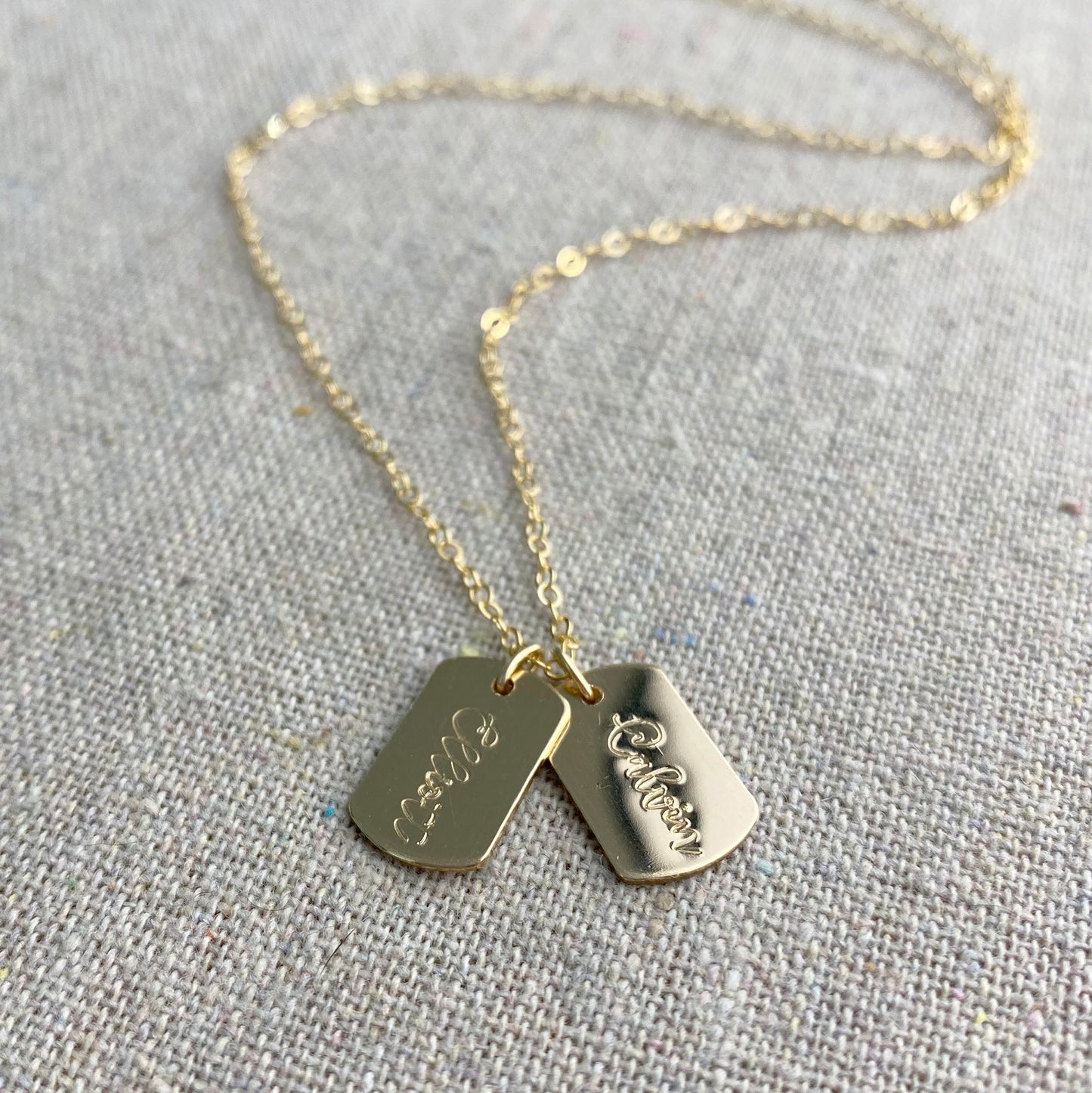 Mini Dog Tag Necklace