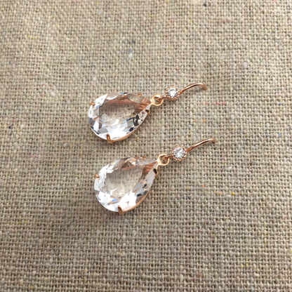 Medium Pear Fancy Drop Earrings